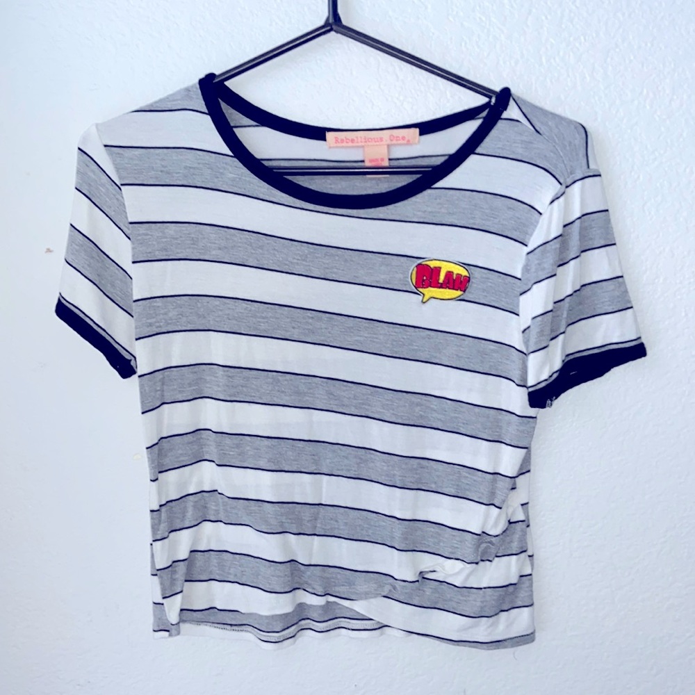 Rebellious one cropped tee